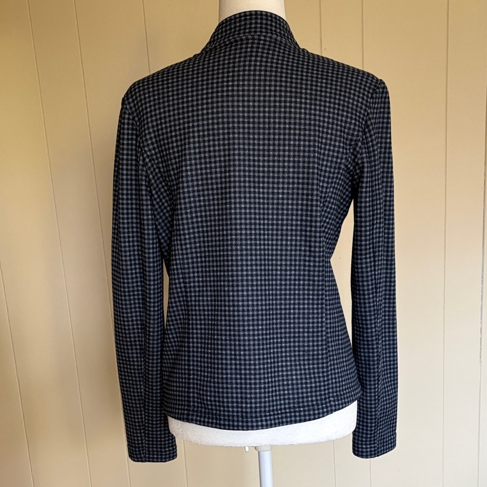 Tommy Hilfiger Blue Checkered Military-Style Blazer - Picture 3 of 7